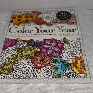 Color Your Year A Changing Seasons Coloring Book NEW 46 images perforated pages